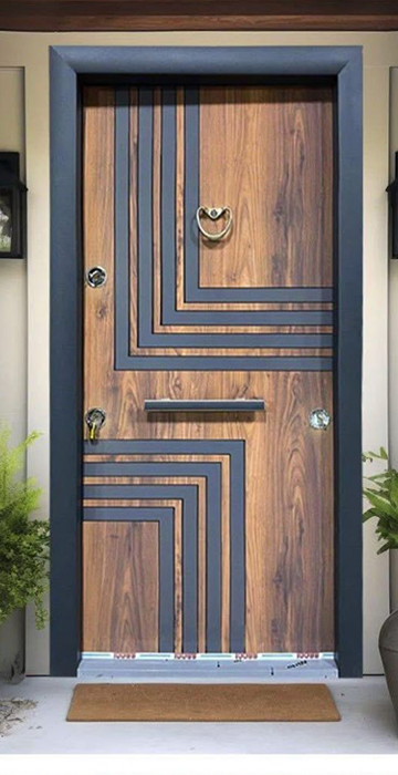 Steel Exterior Door with Triple Lock System